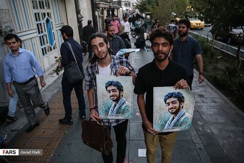 مراسم استقبال از شهید حججی در تهران/عکس