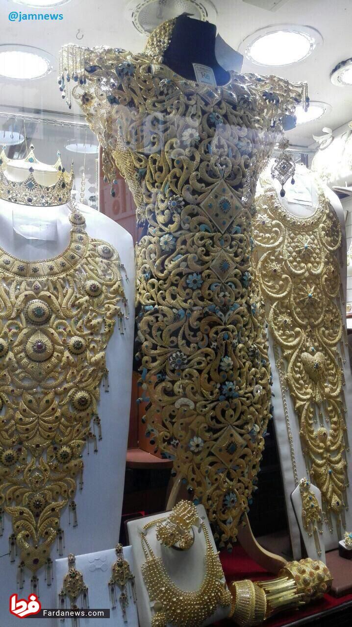 لباس 3 میلیارد تومانی در دبی+عکس