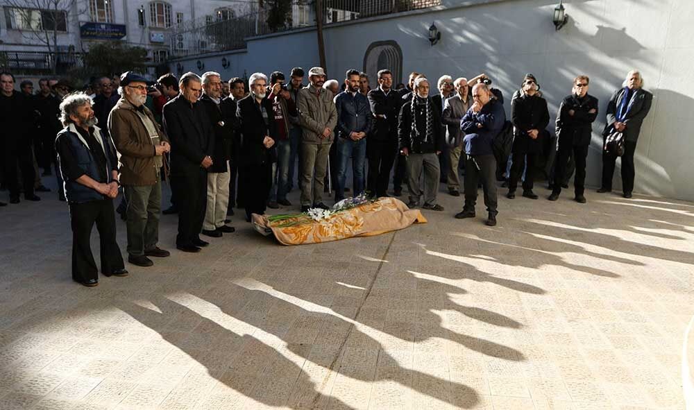 مراسم تشییع پیکر محمد زرین‌دست/تصاویر