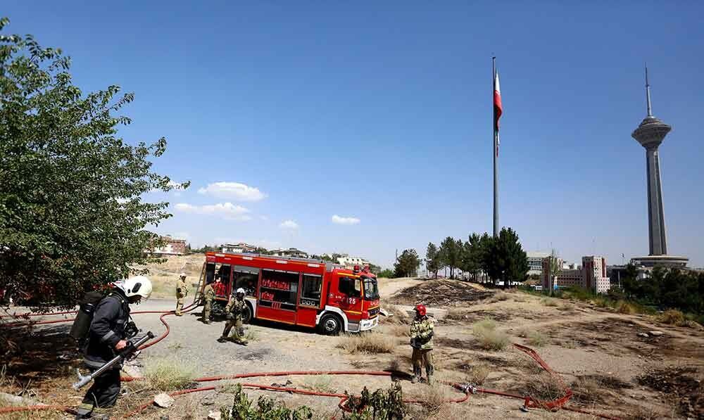 آتش‌سوزی در شهرک غرب/تصاویر