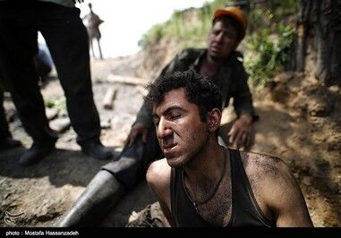 گزارش تصویری از حواشی حادثه معدن