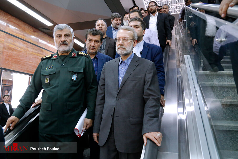 افتتاح خط ۸ مترو با حضور لاریجانی /تصاویر