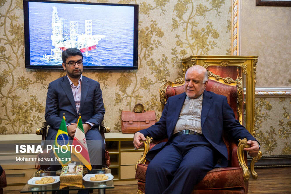 دیدار وزای نفت ایران و برزیل/ تصاویر
