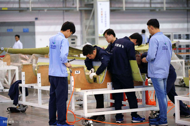 تولید اولین هواپیمای مسافربری چینی‎/تصاویر