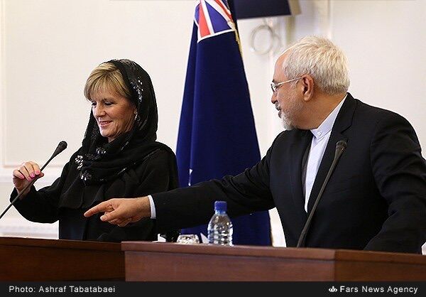 نشست‎خبری‎وزرای‎خارجه ‎ایران و استرالیا