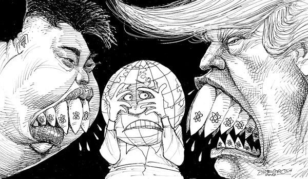 ترس جهانی از دست این دو نفر!/کاریکاتور