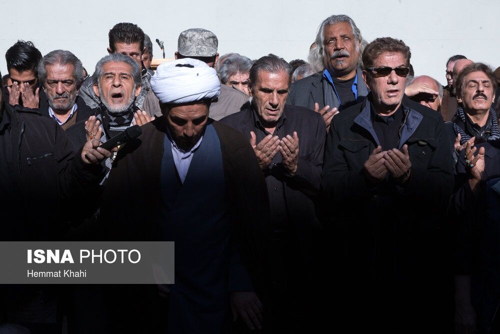 مراسم تشییع پیکر محمد زرین‌دست/تصاویر