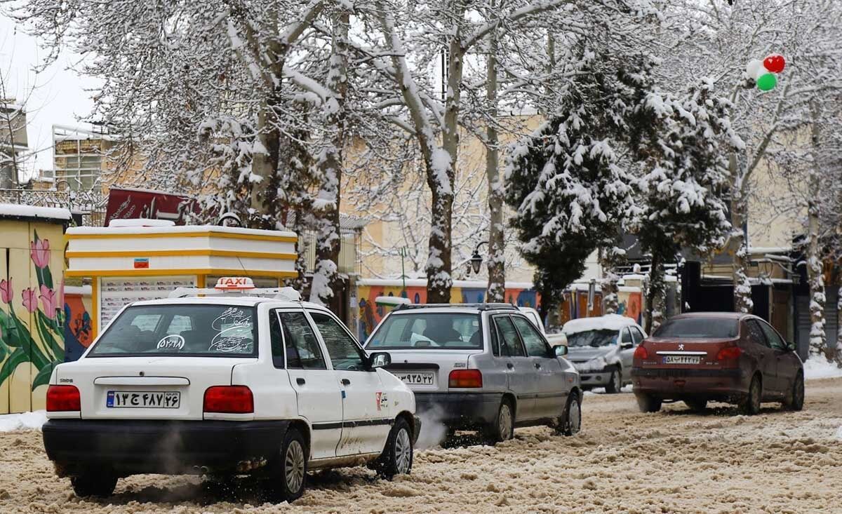 بارش شدید برف در بجنورد‎/تصاویر 