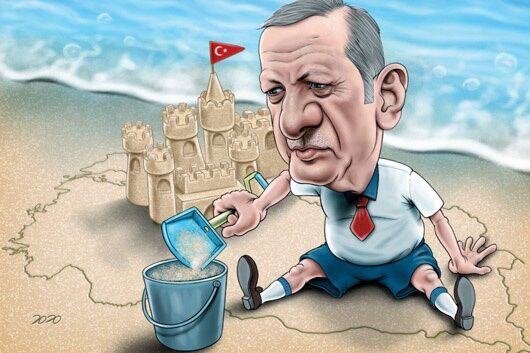 خاک‌بازی اردوغان/کاریکاتور