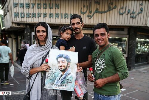 مراسم استقبال از شهید حججی در تهران/عکس