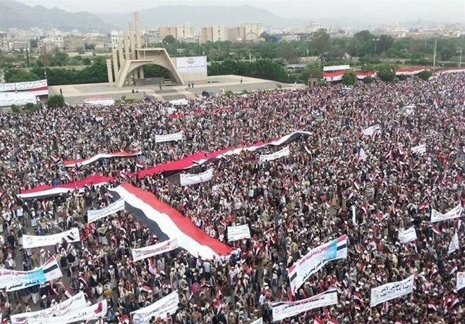 تجمع میلیونی یمنی‌ها درصنعا
