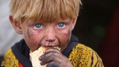 تصاویری از معصومیت کودکان درجنگ