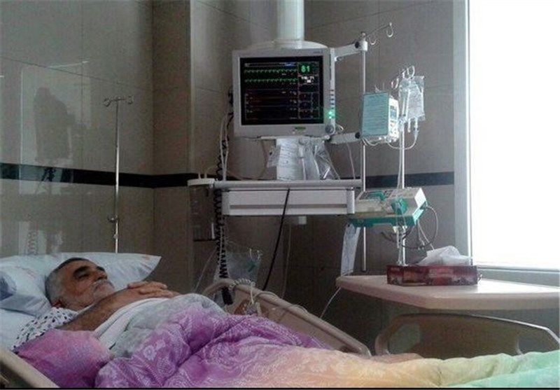 عکس علاءالدین بروجردی در بیمارستان