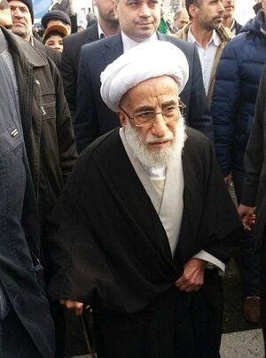 جنتی در جمع راهپیمایان/عکس