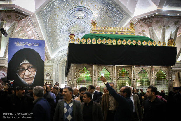 تشییع پیکر بانو حدیدچی/تصاویر