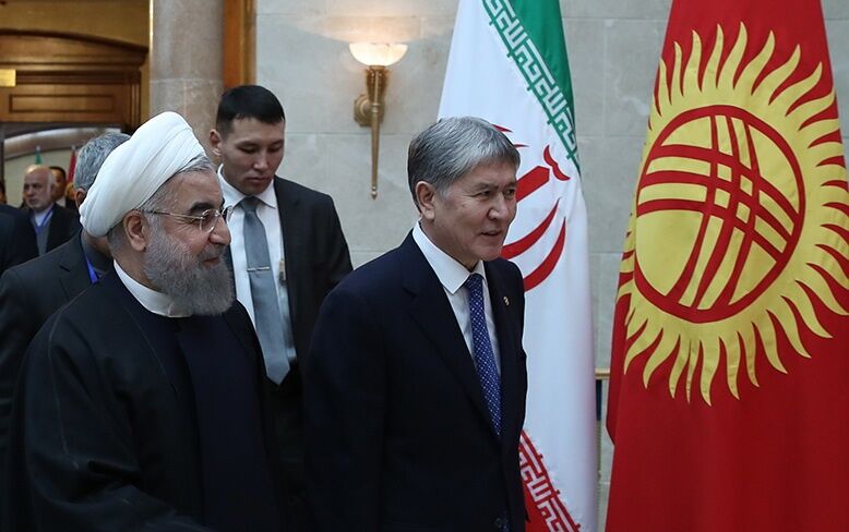 دیدار روسای‌جمهور ایران و قرقیزستان/تصاویر