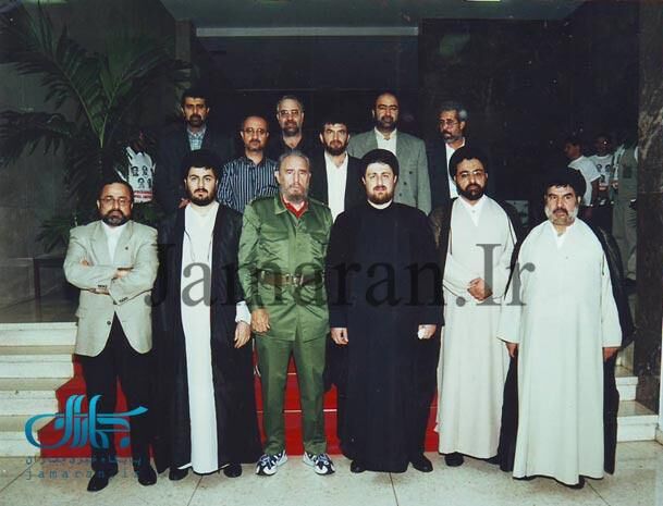عکس یادگاری سیدحسن خمینی با فیدل کاسترو