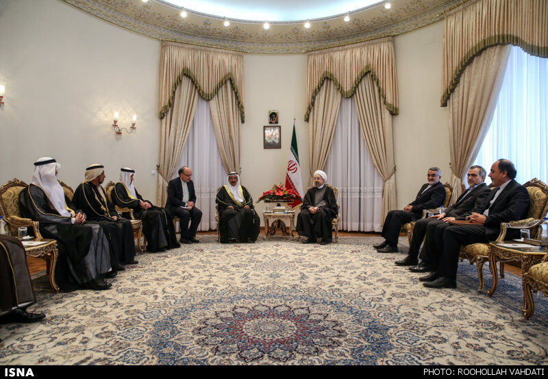 دیدار رییس مجلس امارات با روحانی