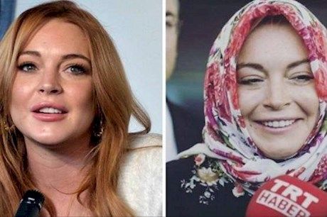 بازیگر زن جنجالی آمریکا مسلمان شد/عکس