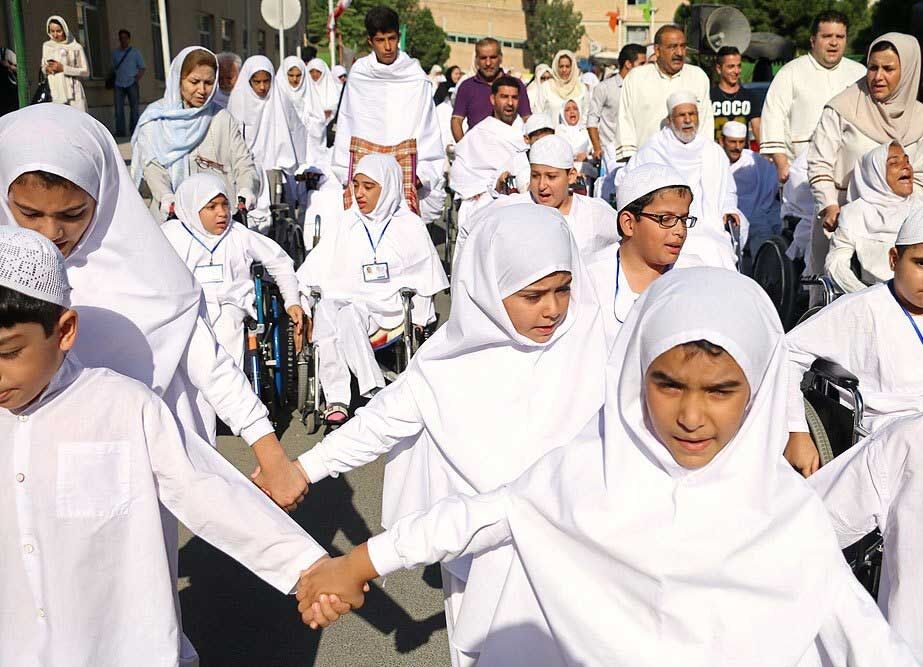 مراسم نمادین حج در کهریزک/تصاویر
