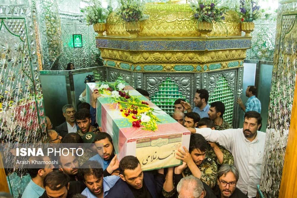 تشییع پیکر سردار شهید غلامی/تصاویر