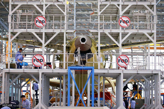 تولید اولین هواپیمای مسافربری چینی‎/تصاویر