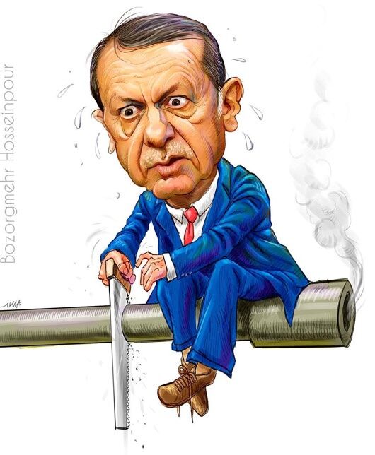 اردوغان اره میکند!/کاریکاتور