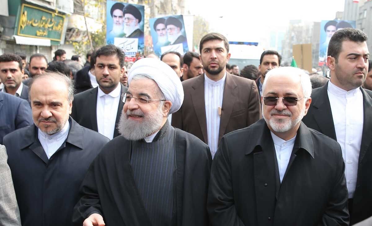 حضور هیات دولت در راهپیمایی/تصاویر
