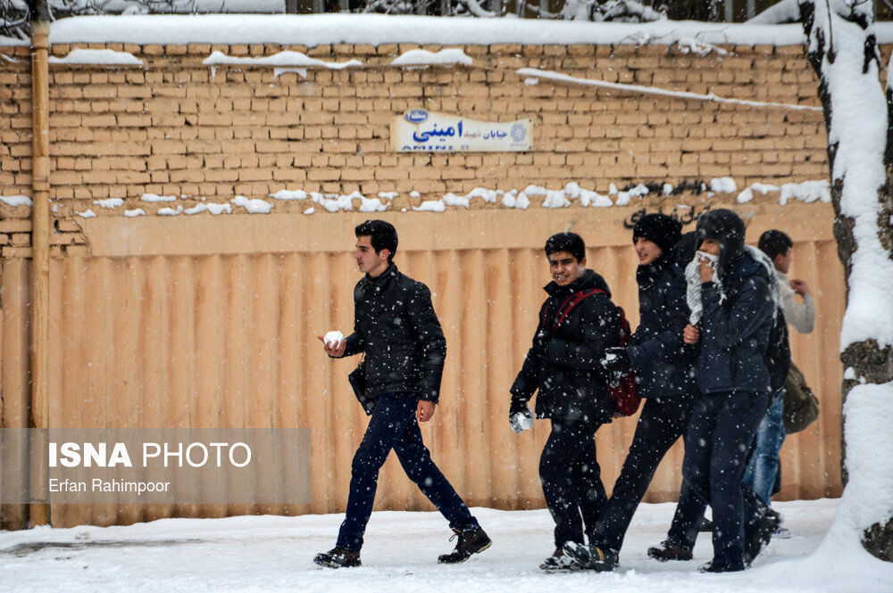 بارش برف در ارومیه