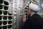 تصاویری از سفر رئیس جمهور به قم