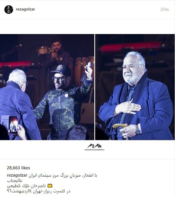 ملک‌مطیعی در کنسرت محمدرضا گلزار/عکس