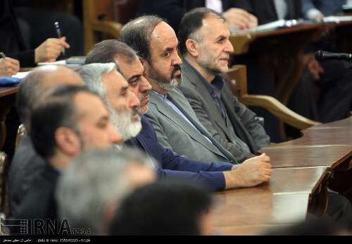 نشست خبری رئیس مجلس/تصاویر