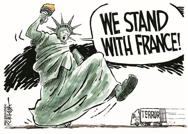 وقتی آمریکا جاخالی داد/کاریکاتور