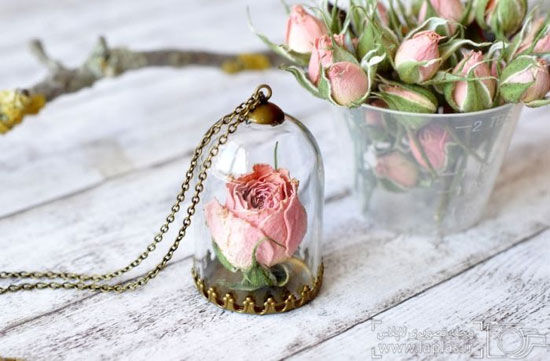 جواهراتی از گل های واقعی /تصاویر