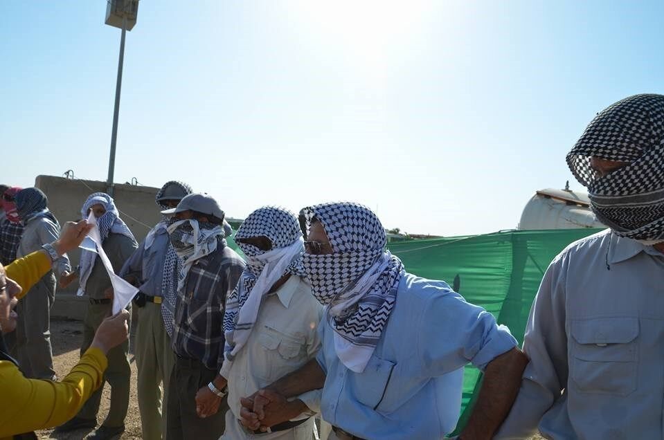 درگیری مقابل کمپ منافقین در عراق/عکس
