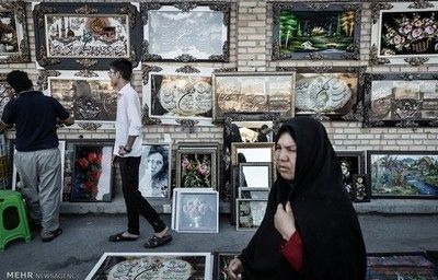 بازار شلوغ افغان ها در مشهد/تصاویر