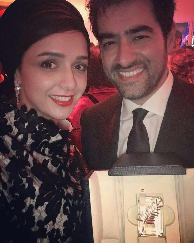 سلفی ترانه علیدوستی و شهاب حسینی