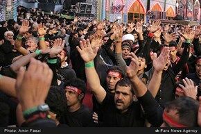 غروب و شب اربعین حسینی در کربلا