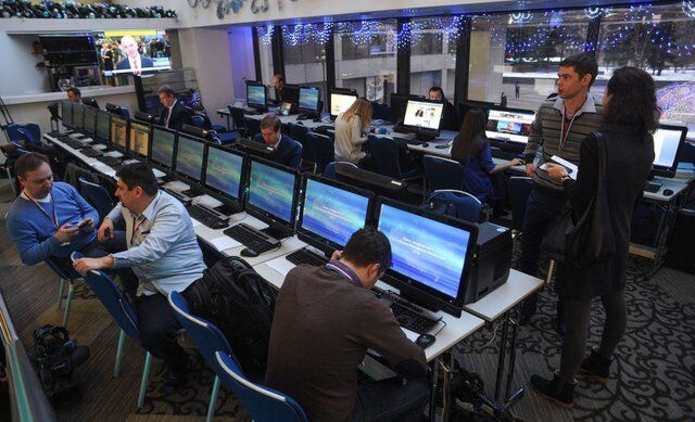 کنفرانس بزرگ مطبوعاتی پوتین /عکس