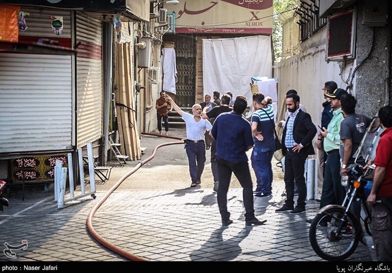 حریق پاساژ مهستان اطفا شد
