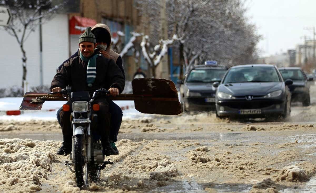 بارش شدید برف در بجنورد‎/تصاویر 