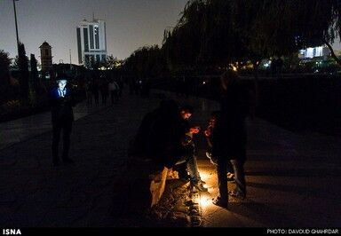 طرفداران مرتضی پاشایی در پارک آب و آتش