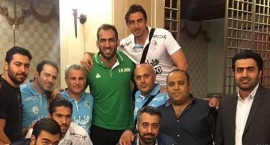 حدادی مهمان استقلالی ‎ها بود/عکس