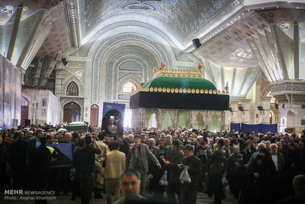 تشییع پیکر بانو حدیدچی/تصاویر