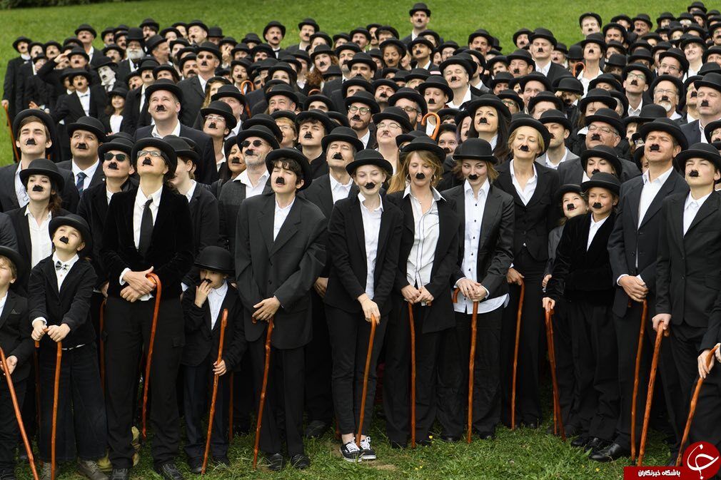 رکوردشکنی به سبک چارلی چاپلین/عکس