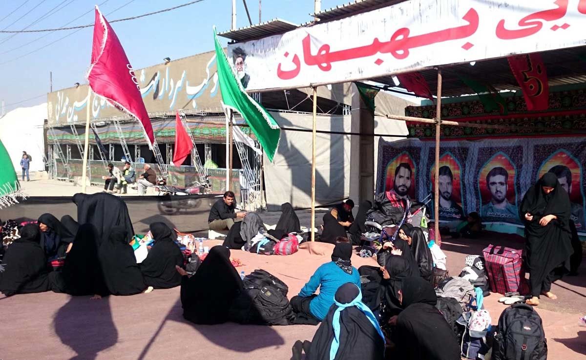 تصاویر زائران اربعین در مرز شلمچه