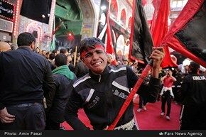 غروب و شب اربعین حسینی در کربلا