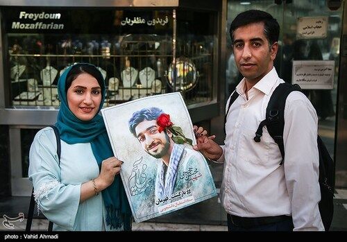 مراسم استقبال از شهید حججی در تهران/عکس