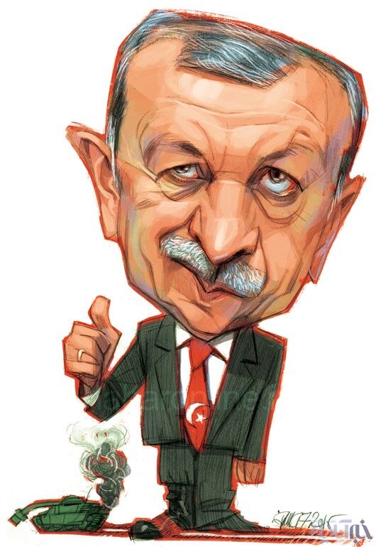 اردوغان با کودتا چه کرد؟/کاریکاتور