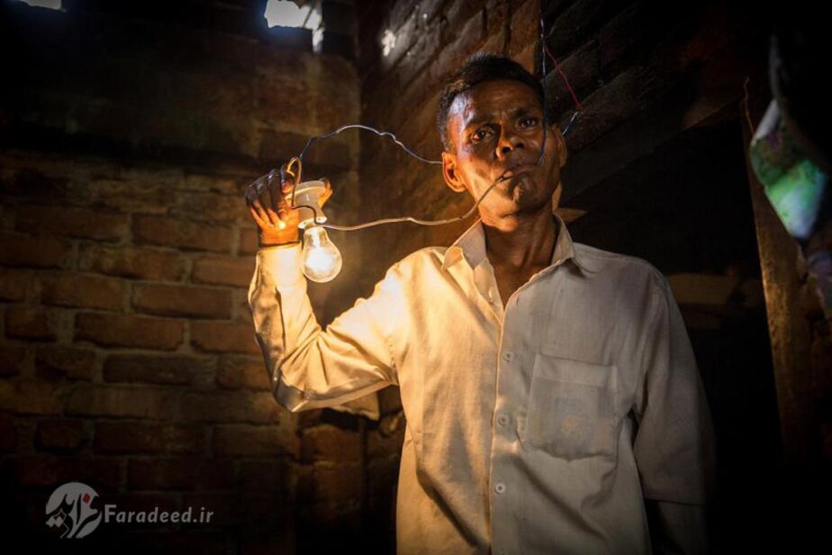 مردی که برق می‌خورد /تصاویر